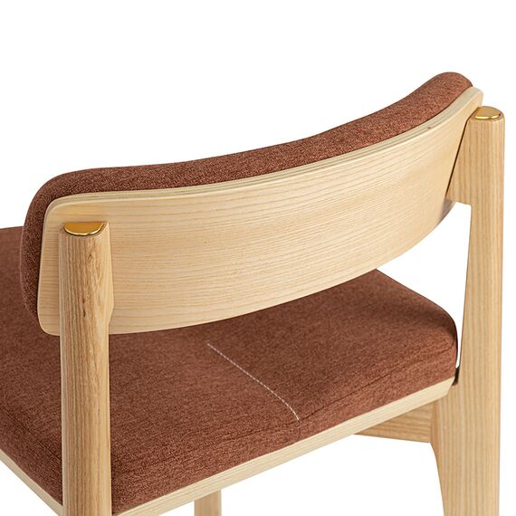 Стул барный Aska, рогожка, ясень/терракота, LATITUDE, изображение 5