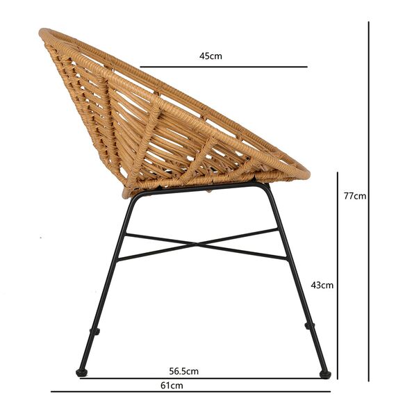 Стул Vetle Round, ротанг, Bergenson Bjorn, изображение 16