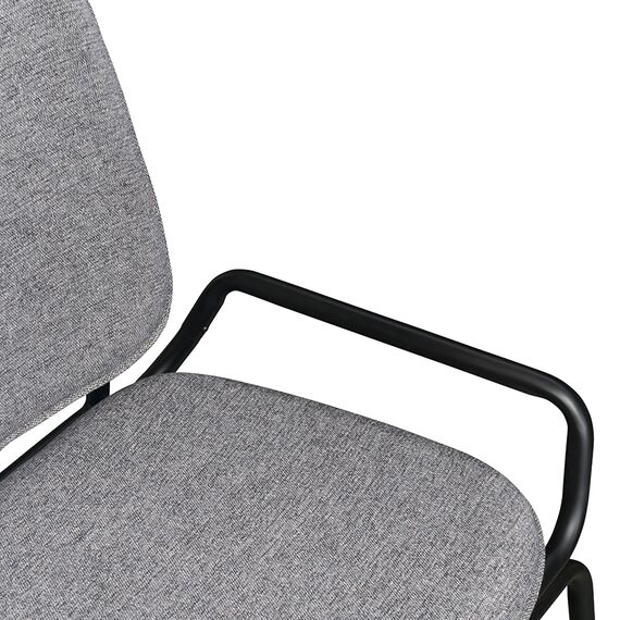 Стул Ror, Double Frame, рогожка, черный /серый, LATITUDE, изображение 6