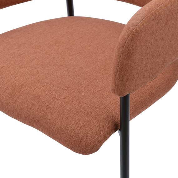 Стул Wendy, рогожка, терракота, Bergenson Bjorn, изображение 12