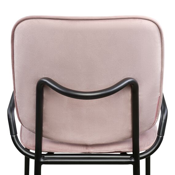 Стул Ror, Double Frame, велюр, черный/розовый, LATITUDE, изображение 5