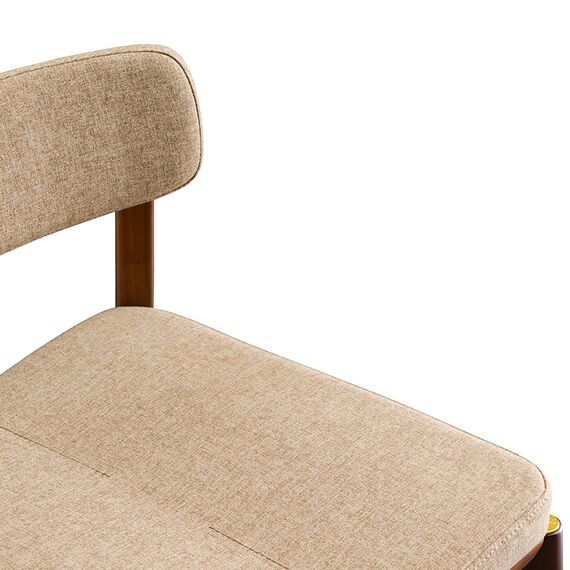 Стул барный Aska, рогожка, орех/бежевый, LATITUDE, изображение 4