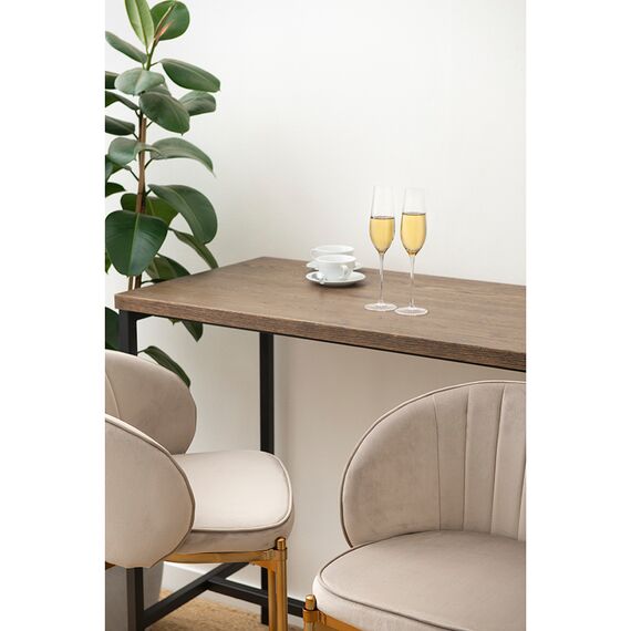 Стул барный Coral, велюр, серо-бежевый, Bergenson Bjorn, изображение 5