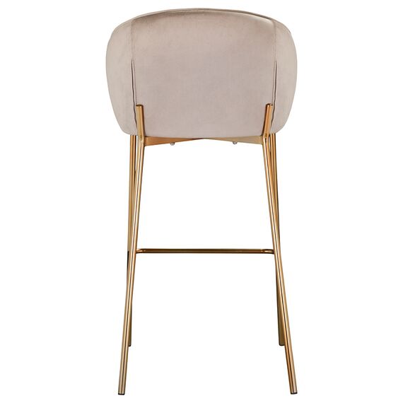 Стул барный Coral, велюр, серо-бежевый, Bergenson Bjorn, изображение 12