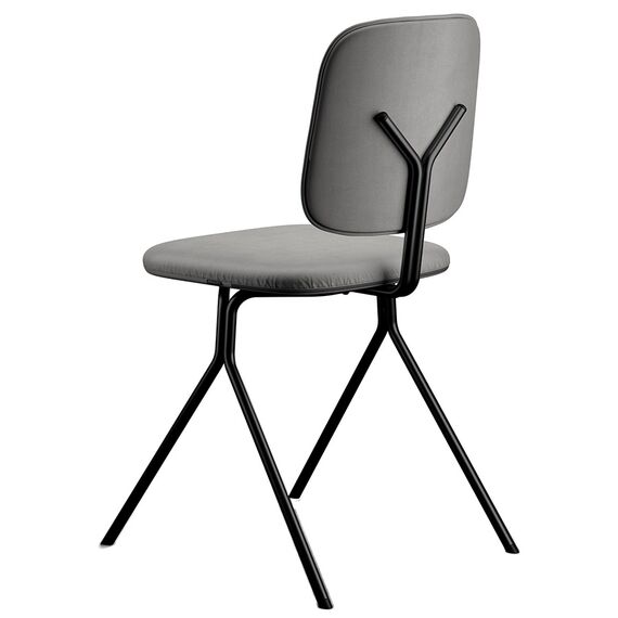 Стул Ror, Y, велюр, черный/серо-голубой/розовый, LATITUDE, изображение 3