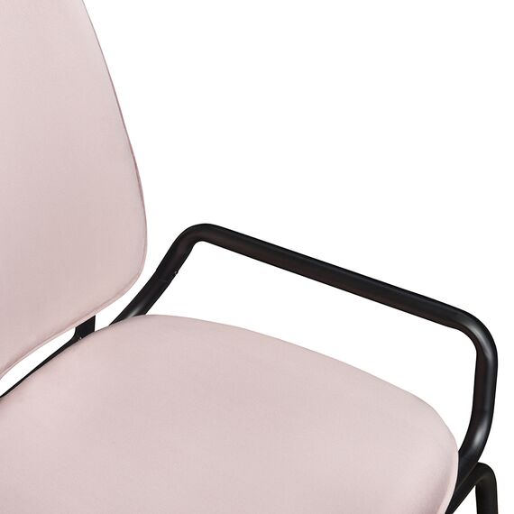 Стул Ror, Double Frame, велюр, черный/розовый, LATITUDE, изображение 6