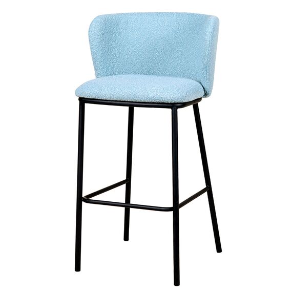 Стул барный Foggy, букле, голубая пудра, Bergenson Bjorn