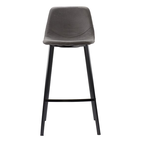 Стул барный Hugh, экокожа, темно-серый, Bergenson Bjorn, изображение 8