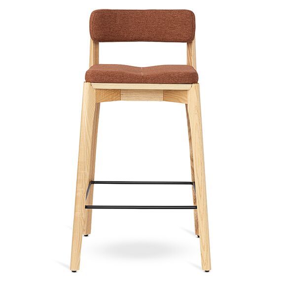 Стул барный Aska, рогожка, ясень/терракота, LATITUDE, изображение 2