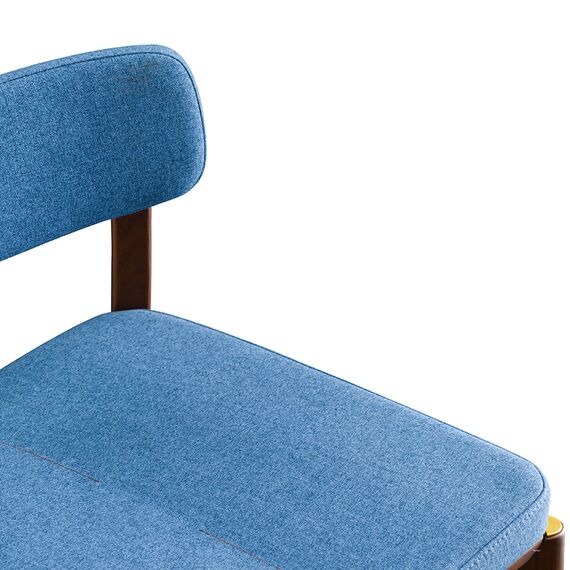 Стул барный Aska, рогожка, орех/темно-синий, LATITUDE, изображение 4