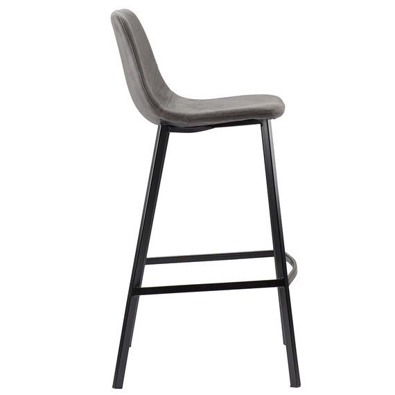 Стул барный Hugh, экокожа, темно-серый, Bergenson Bjorn, изображение 9