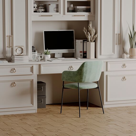 Стул Wendy, велюр, серо-зеленый, Bergenson Bjorn, изображение 9