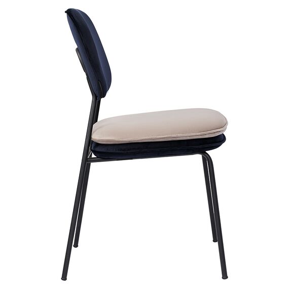 Стул Pea, велюр, темно-синий/бежевый, Bergenson Bjorn, изображение 8