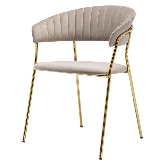 Стул Stefany, велюр, серый, Bergenson Bjorn