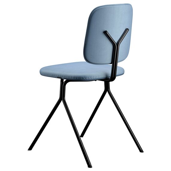Стул Ror, Y, велюр, черный/голубой/желтый, LATITUDE, изображение 3