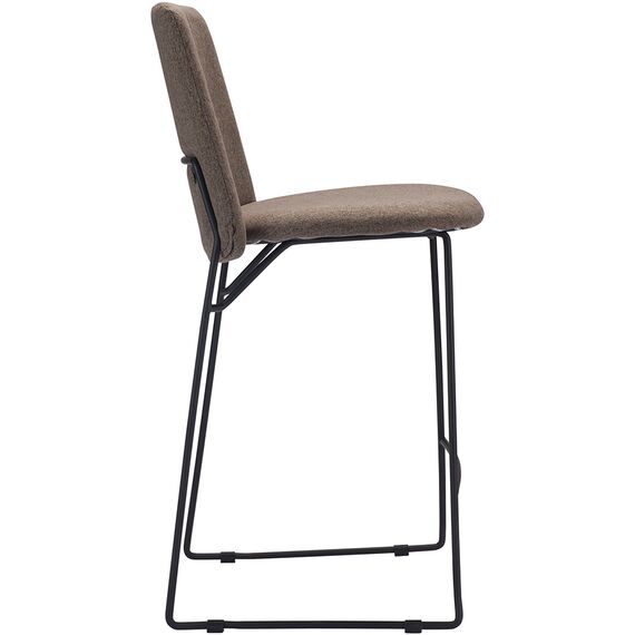 Стул барный Niels, рогожка, темно-коричневый, Bergenson Bjorn, изображение 11