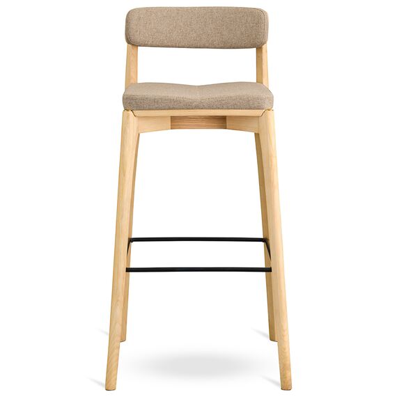 Стул барный Aska, рогожка, ясень/бежевый, LATITUDE, изображение 2