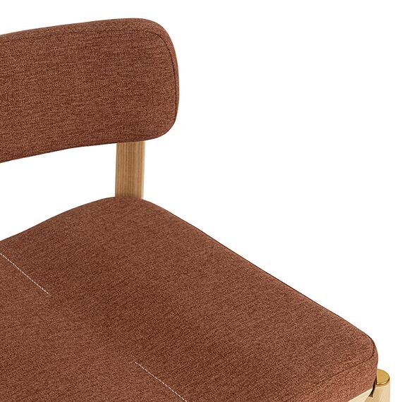 Стул барный Aska, рогожка, ясень/терракота, LATITUDE, изображение 4