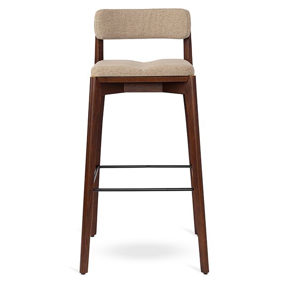 Стул барный Aska, рогожка, орех/экрю, LATITUDE, изображение 2
