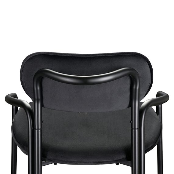 Стул барный Ror, Round, велюр, черный/черный, LATITUDE, изображение 5