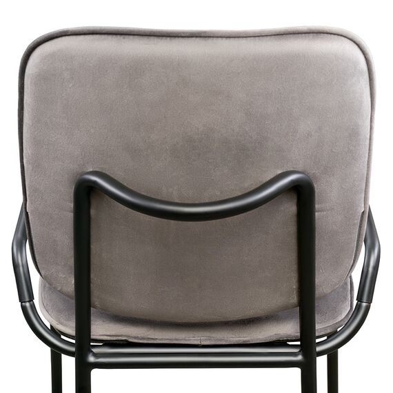 Стул Ror, Double Frame, велюр, черный/серый, LATITUDE, изображение 5