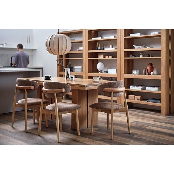 Стул Stone, мягкий шенилл, кофе с молоком, Bergenson Bjorn, изображение 2