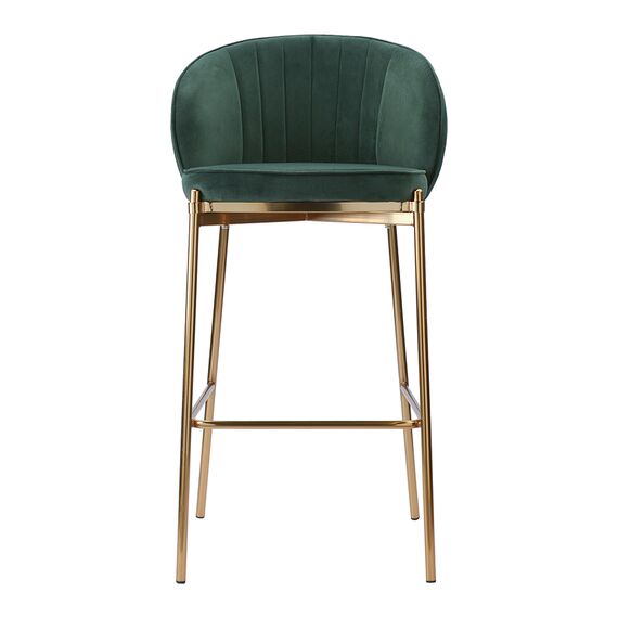 Стул барный Coral, велюр, темно-зеленый, Bergenson Bjorn, изображение 4
