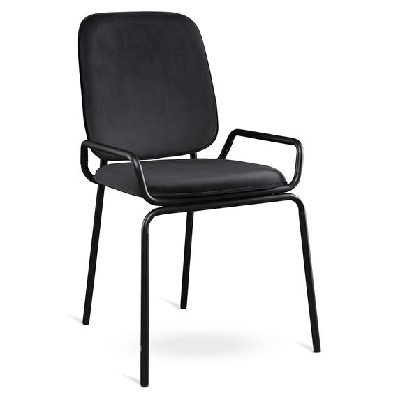 Стул Ror, Double Frame, велюр, черный /черный, LATITUDE