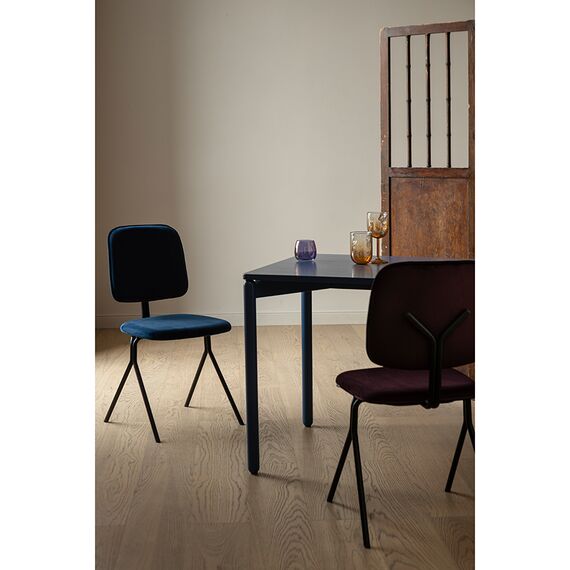 Стул Ror, Y, велюр, черный/темно-голубой, LATITUDE, изображение 4