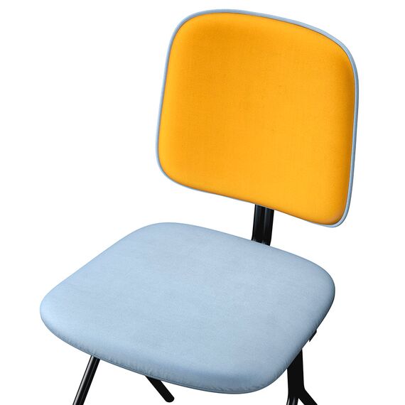 Стул Ror, Y, велюр, черный/голубой/желтый, LATITUDE, изображение 4