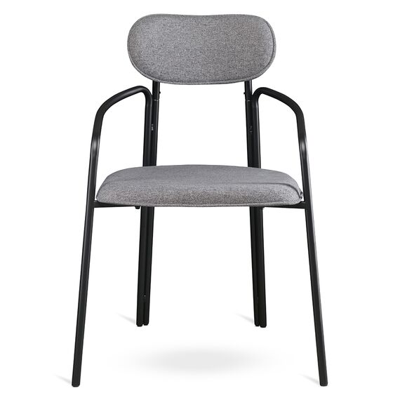 Стул Ror, Round, рогожка, черный/серый, LATITUDE, изображение 2