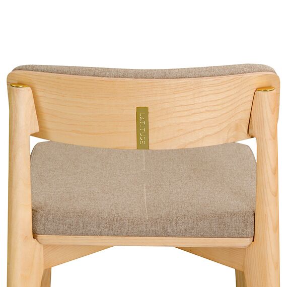 Стул барный Aska, рогожка, ясень/бежевый, LATITUDE, изображение 5