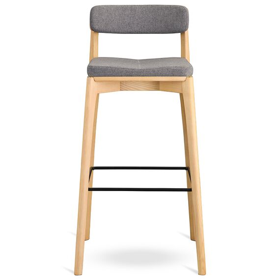 Стул барный Aska, рогожка, ясень/серый, LATITUDE, изображение 2