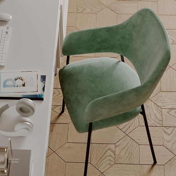 Стул Wendy, велюр, серо-зеленый, Bergenson Bjorn, изображение 8