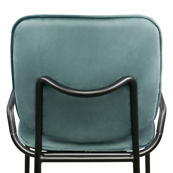 Стул Ror, 2 Frame, велюр, черный/зеленый, LATITUDE, изображение 5