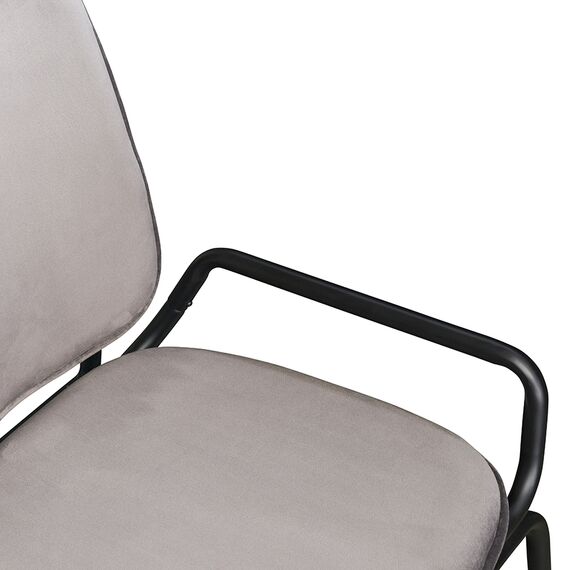 Стул Ror, Double Frame, велюр, черный/серый, LATITUDE, изображение 6
