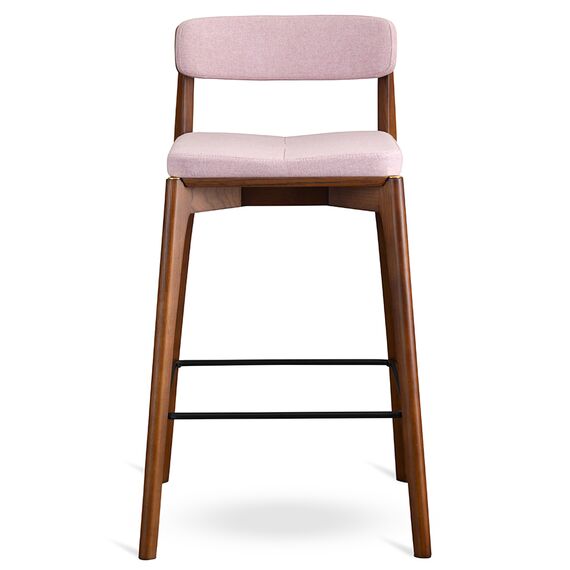 Стул полубарный Aska, рогожка, орех/розовый, LATITUDE, изображение 2