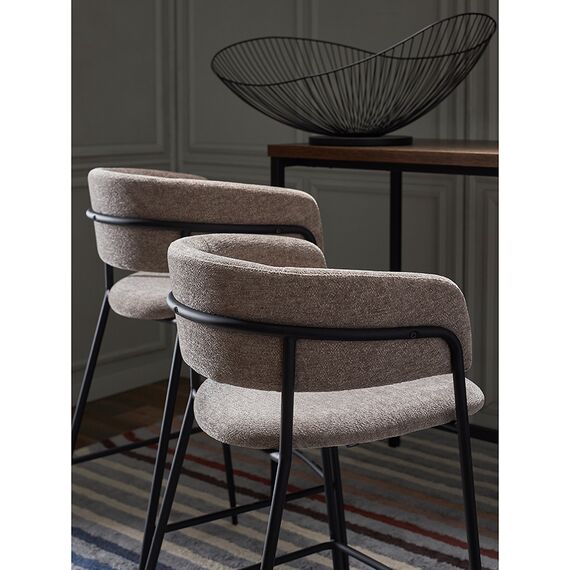 Стул полубарный Helning, мягкий шенилл, капучино, Bergenson Bjorn, изображение 6