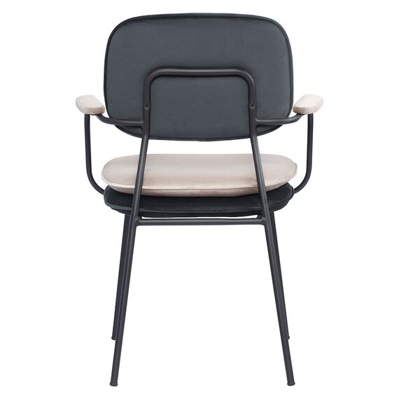 Стул с подлокотниками Pea, велюр, темно-серый/бежевый, Bergenson Bjorn, изображение 7