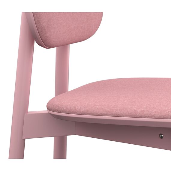 Стул с обивкой Saga, рогожка, розовый, LATITUDE, изображение 5