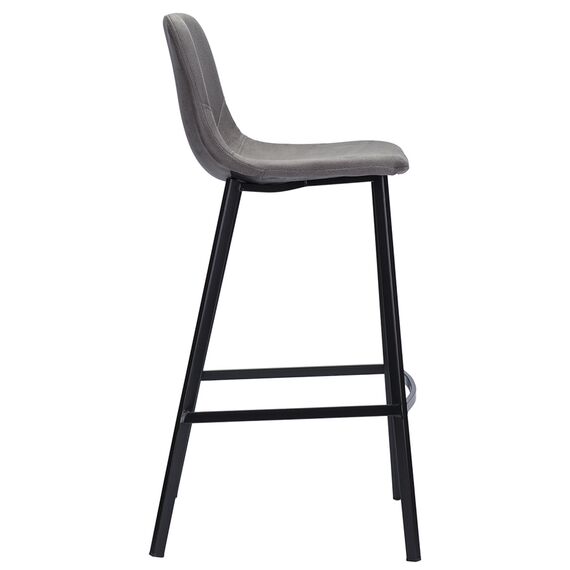 Стул полубарный Hugh, экокожа, темно-серый, Bergenson Bjorn, изображение 9