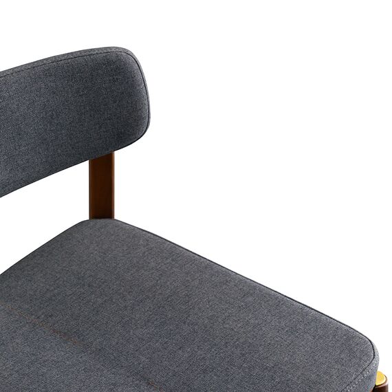 Стул полубарный Aska, рогожка, орех/темно-серый, LATITUDE, изображение 4