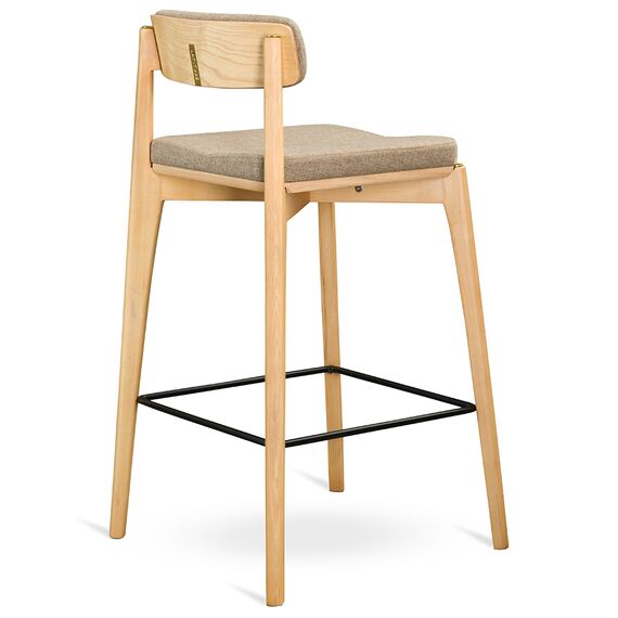 Стул полубарный Aska, рогожка, ясень/бежевый, LATITUDE, изображение 3