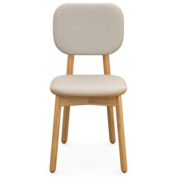 Стул с обивкой Saga, рогожка, бежевый, LATITUDE, изображение 2