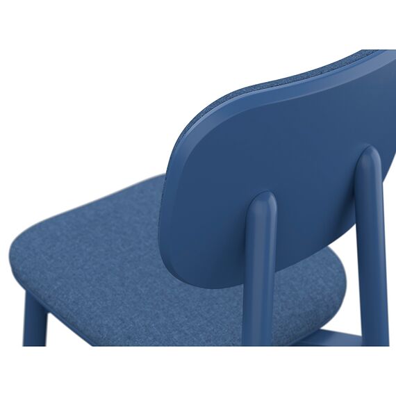 Стул с обивкой Saga, рогожка, синий, LATITUDE, изображение 4