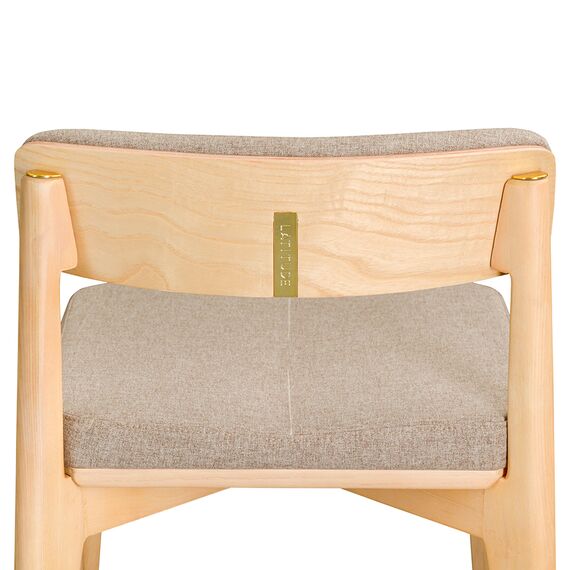 Стул полубарный Aska, рогожка, ясень/бежевый, LATITUDE, изображение 5