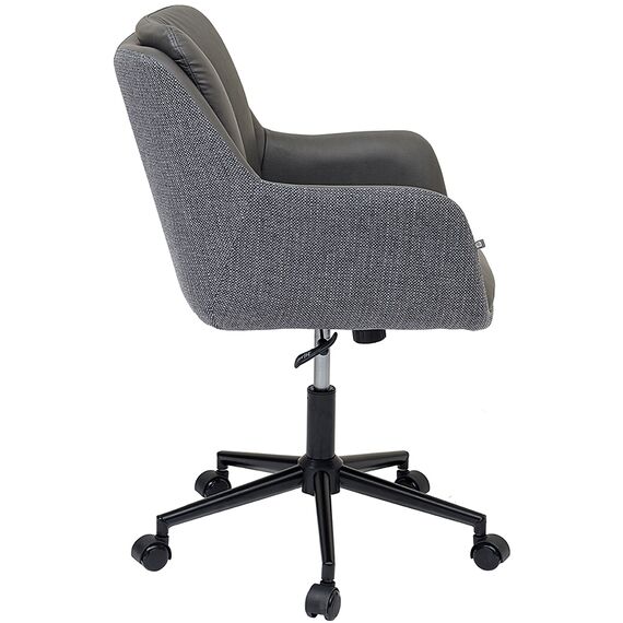 Стул на колесиках Allar, экокожа, рогожка, серый, Bergenson Bjorn, изображение 7