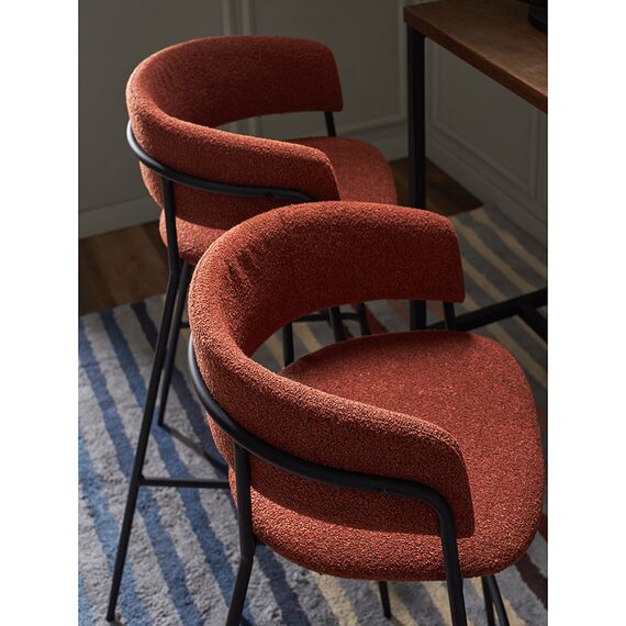 Стул полубарный Helning, букле, терракота, Bergenson Bjorn, изображение 9