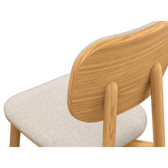 Стул с обивкой Saga, рогожка, бежевый, LATITUDE, изображение 4