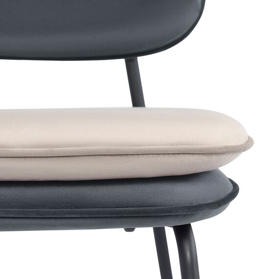 Стул полубарный Pea, велюр, темно-серый/бежевый, Bergenson Bjorn, изображение 8